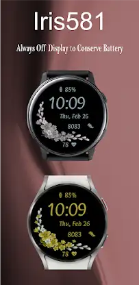 Iris581 Flower Watch Face screenshot 8