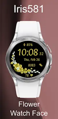 Iris581 Flower Watch Face screenshot 3