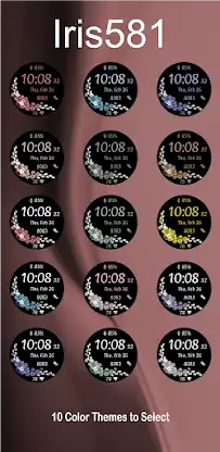 Iris581 Flower Watch Face screenshot 7