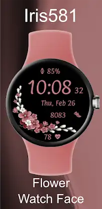 Iris581 Flower Watch Face screenshot 5