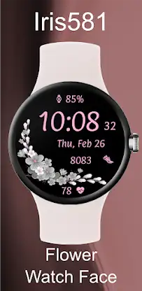 Iris581 Flower Watch Face screenshot 1