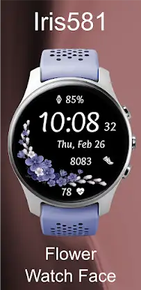 Iris581 Flower Watch Face screenshot 2