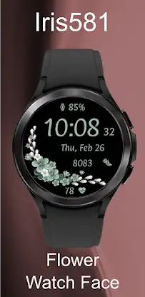 Iris581 Flower Watch Face screenshot 4