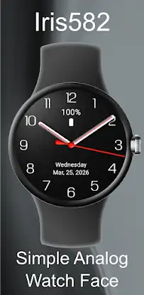 Iris582 Simple Analog Watch screenshot 1