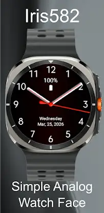 Iris582 Simple Analog Watch screenshot 2