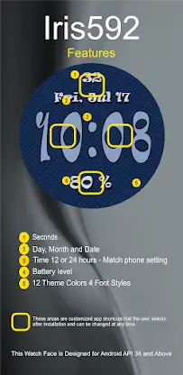 Iris592 Big Bold Digital Watch screenshot 6