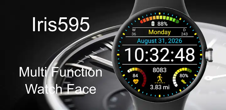 Iris595 Multi-Function Watch — Android app banner
