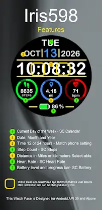 Iris598 Multi Function Watch screenshot 6