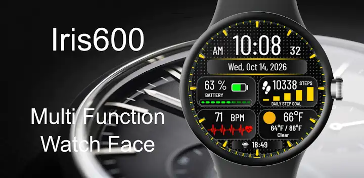 Iris600 Multi Function Watch — Android app banner