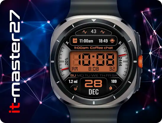 it-M004: Digital Watch Face screenshot 1