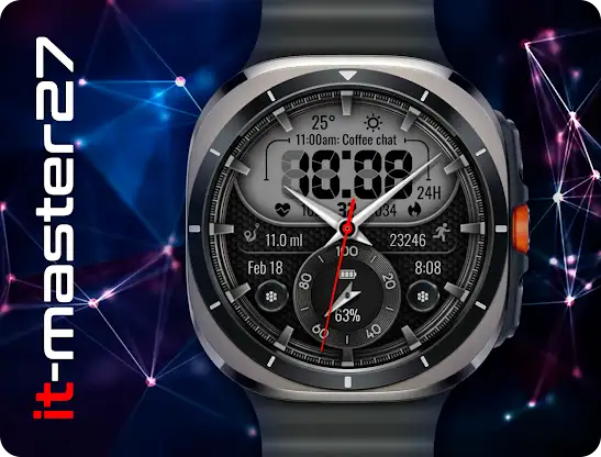 it-M008: Hybrid Watch Face screenshot 1