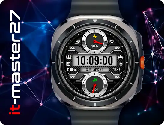 it-M014: Digital Watch Face screenshot 1
