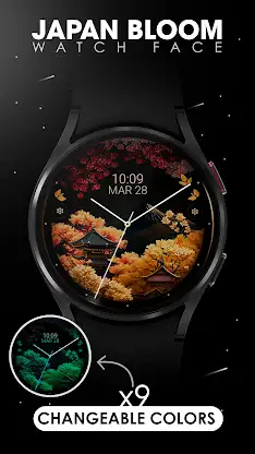 Japan Bloom Watch Face screenshot 3