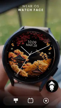 Japan Bloom Watch Face screenshot 2