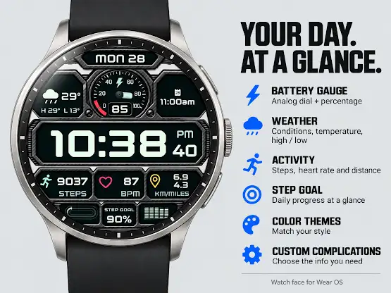 JJ Carbon GT Watch Face screenshot 3