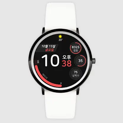 [KR]JJ-Digital006 Watch Face screenshot 3