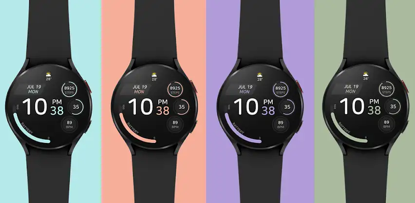 JJ-Digital006M Watch Face screenshot 5
