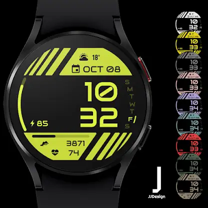 JJ-Digital008 Watch Face screenshot 2