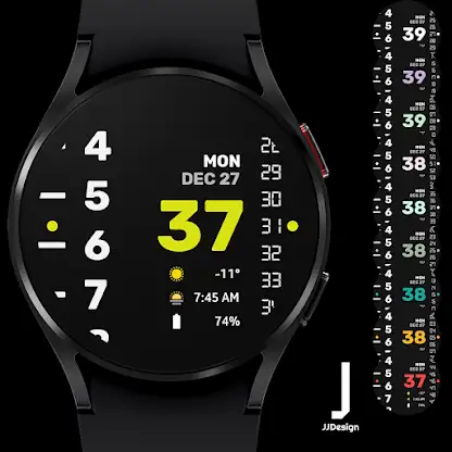 JJ-Digital009 Watch Face screenshot 1