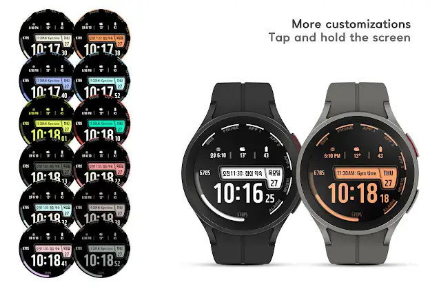 JJ-Digital017 Watch Face screenshot 7