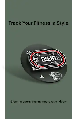 JJ Running Track Watchface screenshot 1