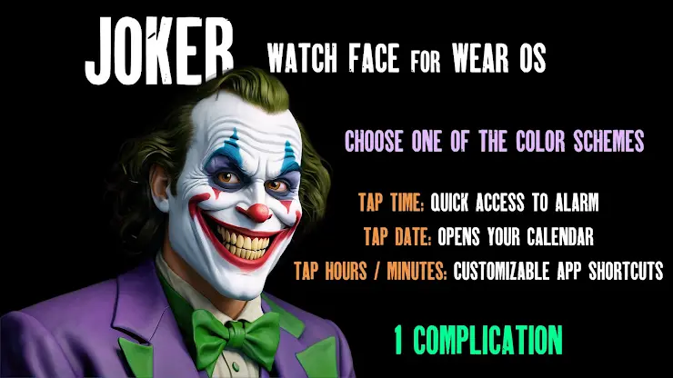 Joker Watch face screenshot 3