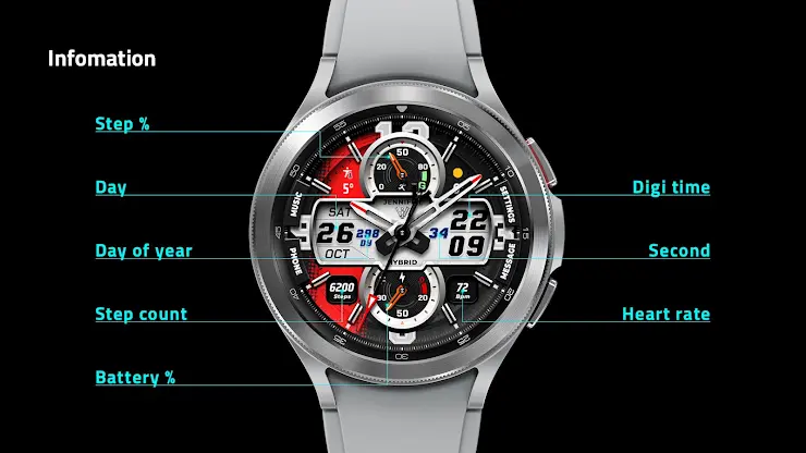 JW006 watchface screenshot 2