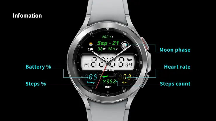 JW011 watchface screenshot 2