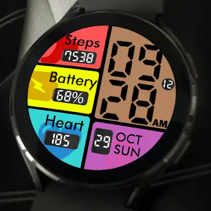 Key051 Colourful Watch Face screenshot 4