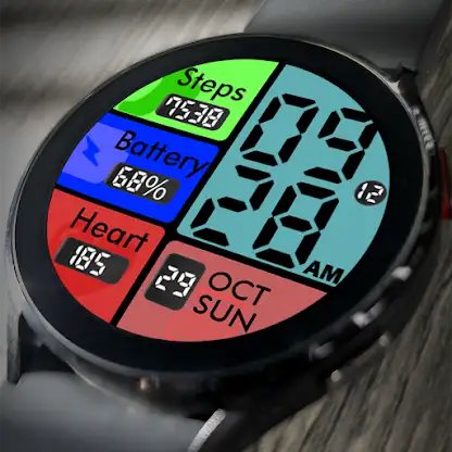 Key051 Colourful Watch Face screenshot 1