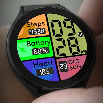 Key051 Colourful Watch Face screenshot 7