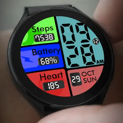 Key051 Colourful Watch Face screenshot 5
