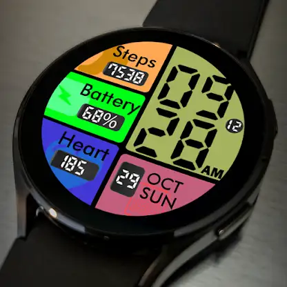 Key051 Colourful Watch Face screenshot 3