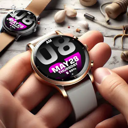 Digital Sporty Watch Face N005 screenshot 3