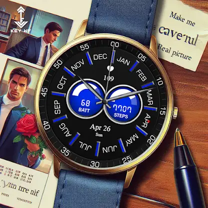 Key WF111 Analog Watch Face screenshot 2