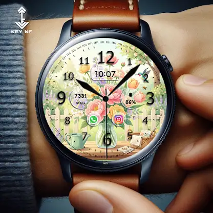 Key WF119 Flower Watch Face screenshot 8