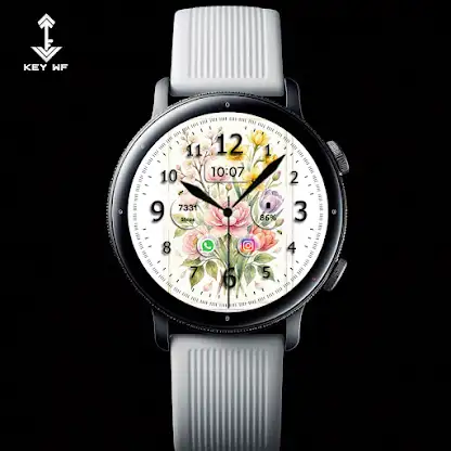 Key WF119 Flower Watch Face screenshot 5