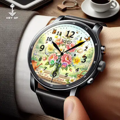 Key WF119 Flower Watch Face screenshot 1