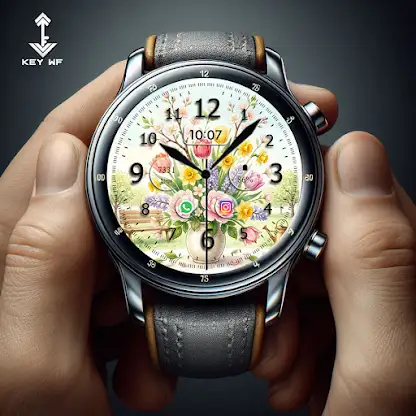 Key WF119 Flower Watch Face screenshot 4