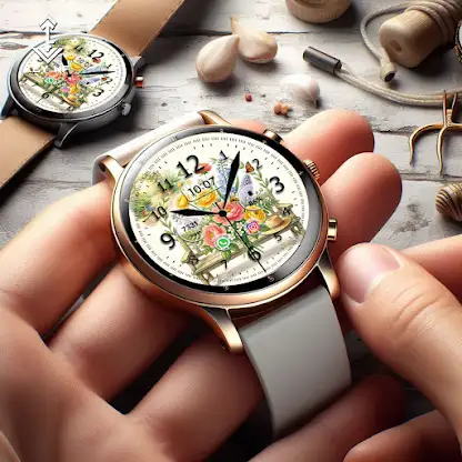 Key WF119 Flower Watch Face screenshot 6
