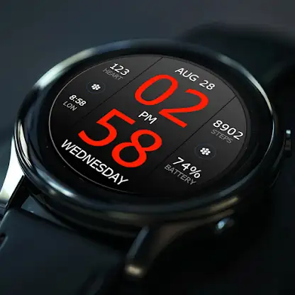 Key WF33 Digital Watch Face screenshot 6
