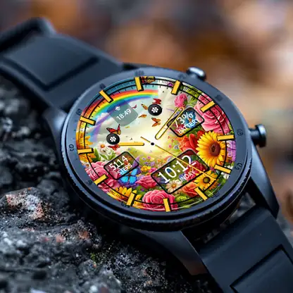 Key WF36 Colorful Flower Art screenshot 1