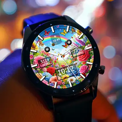 Key WF36 Colorful Flower Art screenshot 2