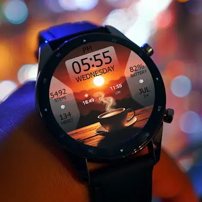 Key WF38 Coffee Sunset Watch screenshot 2