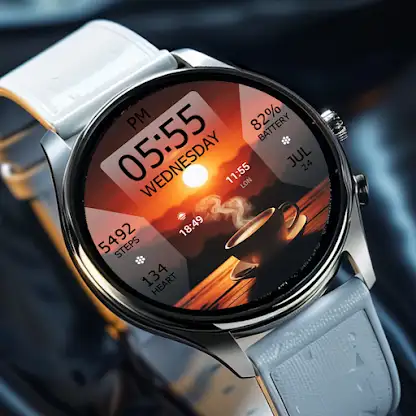 Key WF38 Coffee Sunset Watch screenshot 7