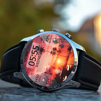 Key WF38 Coffee Sunset Watch screenshot 5