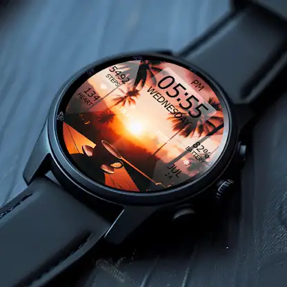 Key WF38 Coffee Sunset Watch screenshot 3