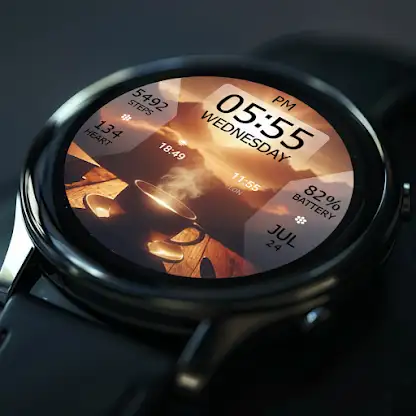 Key WF38 Coffee Sunset Watch screenshot 6
