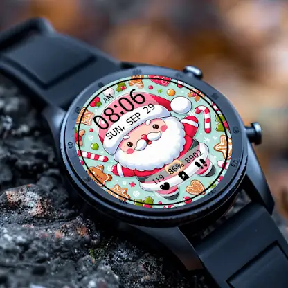 KeyWF52 Santa Claus Watch Face screenshot 1