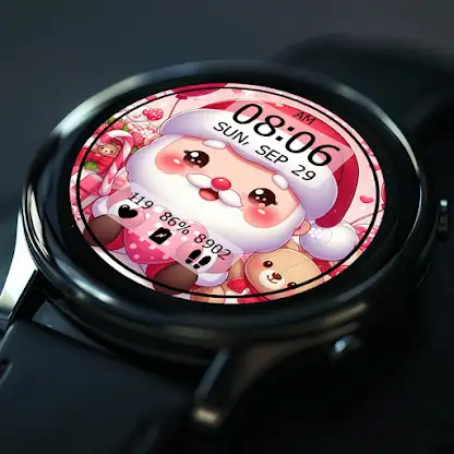 KeyWF52 Santa Claus Watch Face screenshot 6